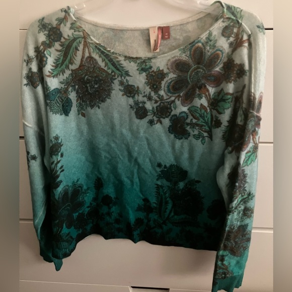 Pilcro Lani airy botanical oversized cashmere sweater - Picture 2 of 6